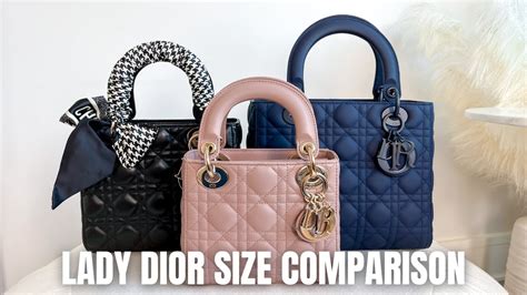 small white lady dior|Lady Dior small vs medium.